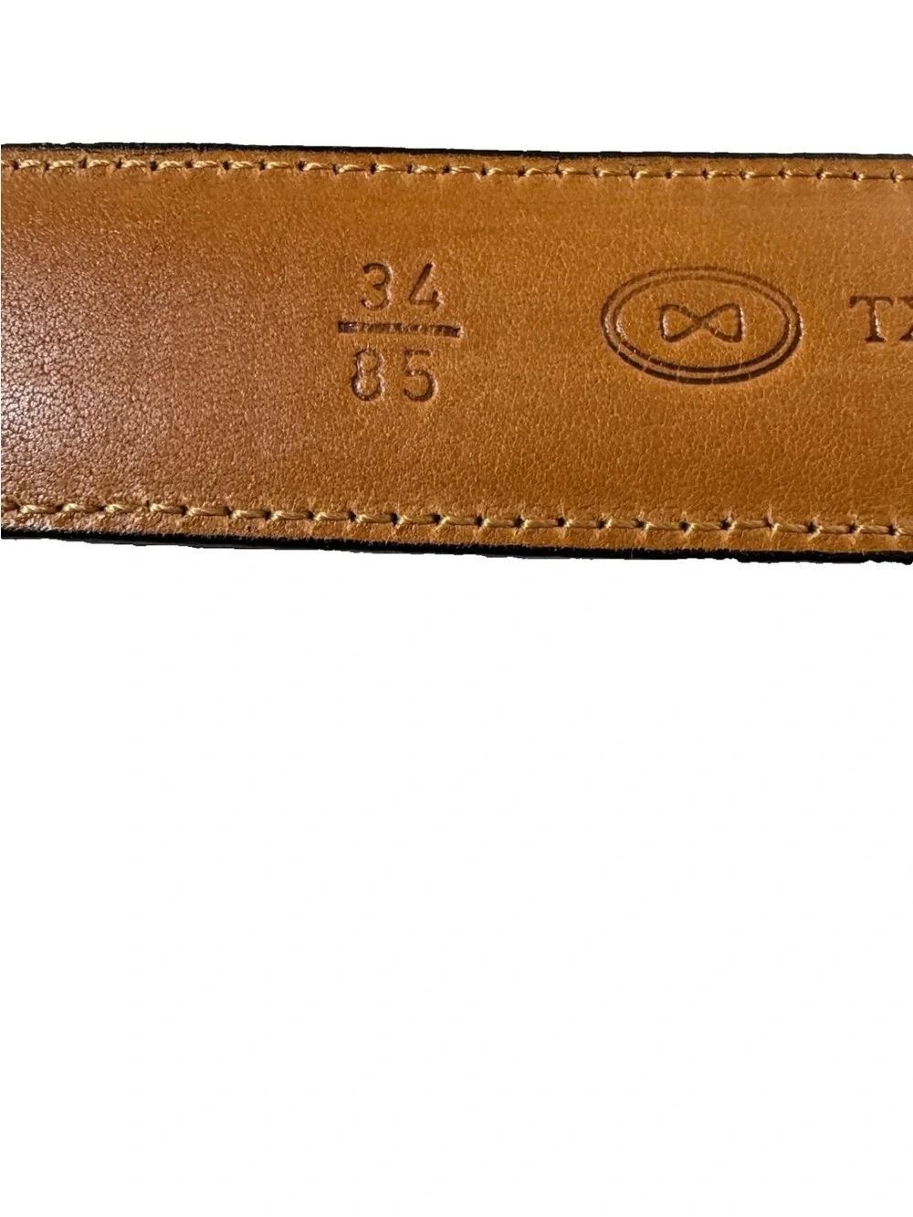 Trafalgar Premiere Java Lizard Leather Belt Mens 34 Black Gold Buckle Handmade